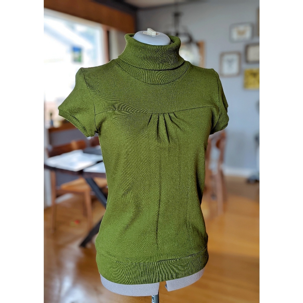 Women's shirt sleeve turtleneck